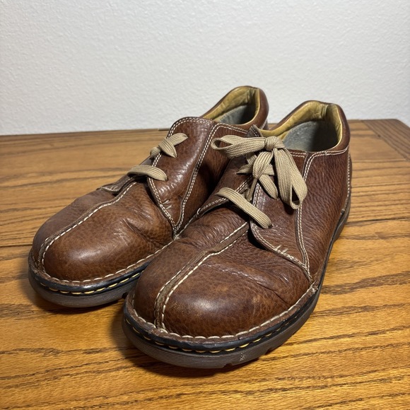 Dr. Martens 11232 Lace Up Split Toe Oxford Brown Leather Shoes Men US 12, UK 11 - Picture 1 of 12